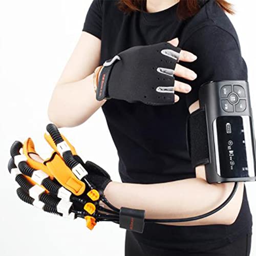 Roboterhandschuhe für pneumatische Rehabilitation, 9-Gang-Anpassungshub Hemiplegie Fingertraining Ausrüstung kommt mit einer tragbaren Haupteinheit, die flach und quer platziert werden kann von WJYLM