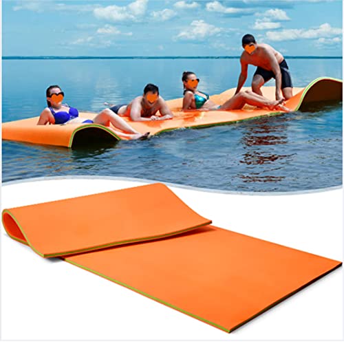 WKXTECZT Outroad Water Floating Mat Water Floating Foam Pad for Lakes Lily Pad Beach Floatation Pad for Pools &Beach, Multiple Size,Orange,3.5mx1.5mx3.3cm von WKXTECZT