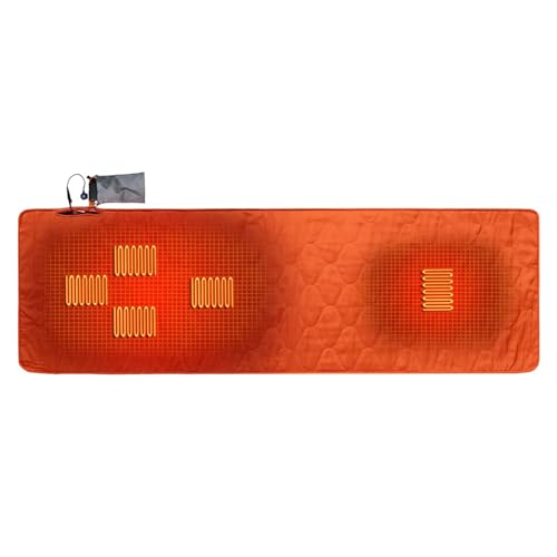 USB Heizung Schlafmatte Outdoor elektrisch beheizt mit 5 Heizzonen für Winter warm Schlafsack Yoga,E,1 von WLDOCA