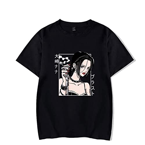 WLIN Mode Männer Frauen T-Shirts Manga Nana Osaki Kurzarm Baumwolle T-Shirt O-Neck Streetwear T-Shirt Japanischer Anime Harajuku T-Shirt Tops von WLIN
