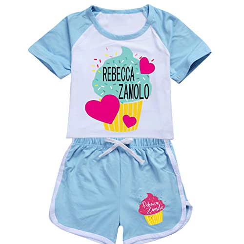 WLIN Rebecca Zamolo Kleidung Baumwolle Sport Trainingsanzüge T-Shirts Sweatshirt Anzug Cartoon Set Teenager Baby Jungen Mädchen Kleidung von WLIN