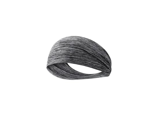 Stirnband Damen 1–10 Stück ultradünnes Sport-Schweißband, atmungsaktiv, saugfähig, Stirnband, Schweißhaar, Kopfband, weich, glatt, Outdoor-Sport, Yoga-Stirnband (Color : 1Pc Grey) von WLTYSM