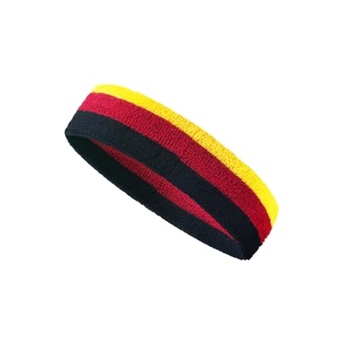 Stirnband Damen Mode Sport Unisex Stirnband Haar Gummibänder for Männer Frauen Stretch Gym Fitness Outdoor Laufen Kopf Bands Haarband (Color : DEU) von WLTYSM