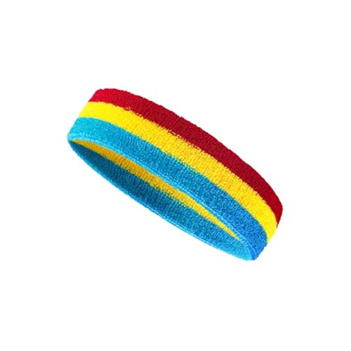 Stirnband Damen Mode Sport Unisex Stirnband Haar Gummibänder for Männer Frauen Stretch Gym Fitness Outdoor Laufen Kopf Bands Haarband (Color : ROU) von WLTYSM