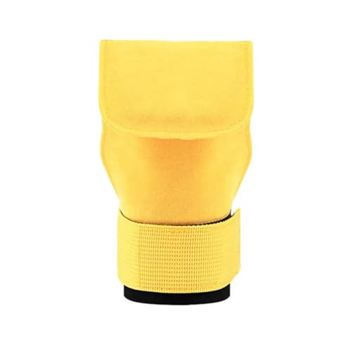 WLTYSM Cushion Grip Handflächengriffpolster, leichte Gewichtheberhandschuhe, wasserdichter Handschutz, nützliche Reck-Push-up-Handschuhe (Color : Yellow) von WLTYSM
