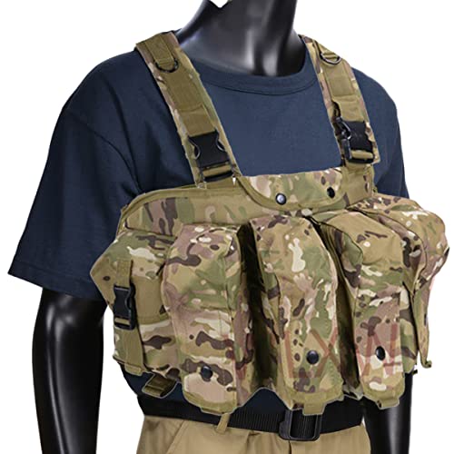 WLXW Army Military Tactical Assault Vest, Ak Tactical Brustweste, Combat Vest Kampfweste, Shooting Paintball Airsoft Zubehör Jagd,Cp von WLXW