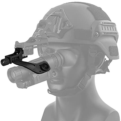 WLXW Tactical Helmet Accessory Improved, Für PVS-14 PVS-7 Nachtsichtgerät J Arm Adapter PVS 14 Mount Für Fast M88 Mich Helm (Schwarz),B von WLXW