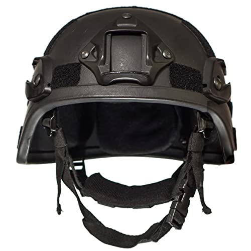 WLXW Taktischer Ballistischer Helm, 8 Mm Dicker Kugelsicherer Helm, Mich 2000 Helm,Schwarz,XL von WLXW