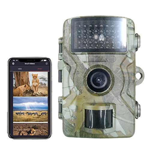Wildkamera,12MP 1080P HD Jagdkamera mit SD Card 32GB Infrarot-Nachtsicht Jagdkamera IP66 Wasserdicht Action-Kamera 90° Weitwinkel Nachtsichtkamera (Wildkamera) von WMLBK