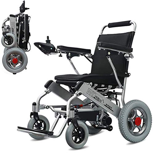 WMMY Ultraleichter Faltbarer Elektrischer Rollstuhl mit Polymer Li-Ion Battery, ragbarer medizinischer Roller für ältere und behinderte Menschen von WMMY