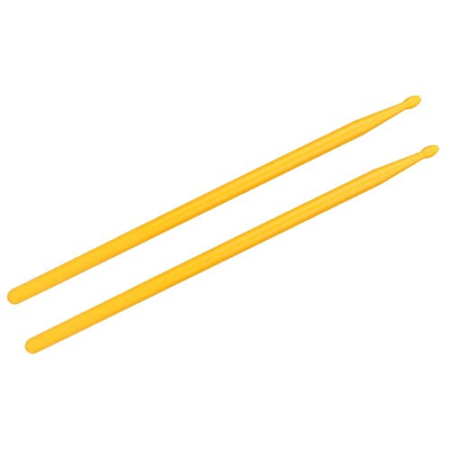 WNSC Farbige Drumsticks, professionelles Trommelzubehör, Schlagfestigkeit Praktisches Handwerk Langlebig für Anfänger Profis(Yellow) von WNSC