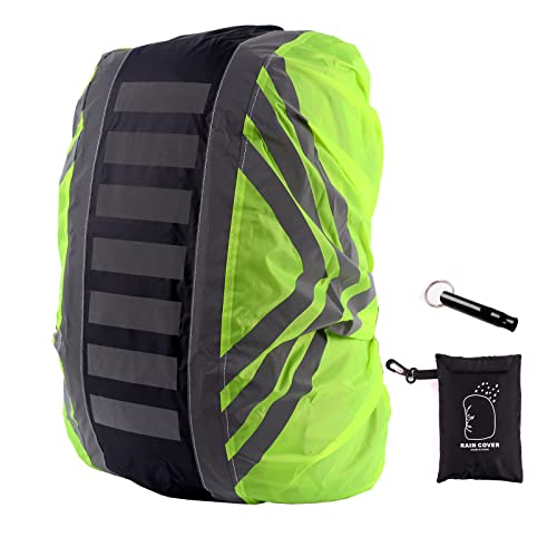 WNXXCD Rucksack Regenschutz Schulrucksack Regenschutz mit Sicherheit reflektierenden Streifen, geeignet für Camping, Wandern, Schule und andere Gelegenheiten von WNXXCD