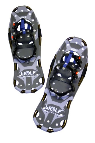 WOLF Amundsen 25 Schneeschuhe (Snow Shoes, Schneewanderschuhe, Schneeschuhwandern, Eisschuhe, Schuhe-Krallen, Boa, Harscheisen, Steig Ski, Snow Feat, Tiefschneeschuhe, Spikes, Fersenriemen) von WOLF