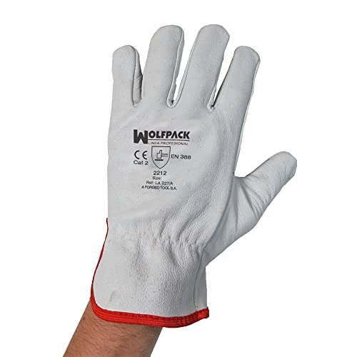 WOLFPACK LINEA PROFESIONAL 15030048 Handschuhe, Leder, Blume, 27,9 cm (11 Zoll) mit Aufhänger von WOLFPACK