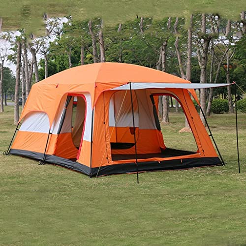 Zelte für Camping mit Veranda, Instant-Zelt, automatisches Glamping-Zelt, wasserdicht, Winddicht, einfacher Aufbau in wenigen Minuten, ideal für Familienautoausflüge, Festivaltreffen und Picknicks von WOLWES