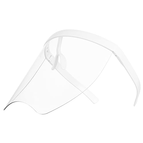 WOONEKY 1 Stk Sonnenmaske Klare Schutzbrille Goggle Kreative Sonnenbrillenbrille Sportschutzbrille Sportbrille Arbeitsbrille Beifahrersitzpolster Fahrrad Für Privatsphäre Weiß Große Maske von WOONEKY