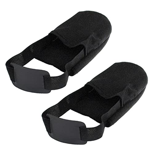 WOONEKY Bowling Schuhüberzüge mit Elastischem Band rutschfeste Flexible Bowling Schuh Slider Strapazierfähig Kompakt und Leicht Tragbar Schwarz von WOONEKY