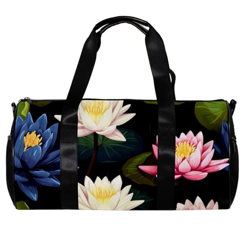 Reisetasche,Herren Sporttasche,Damen Sporttasche,Aquarell Blume Lotus,Sporttasche von WOSHJIUK