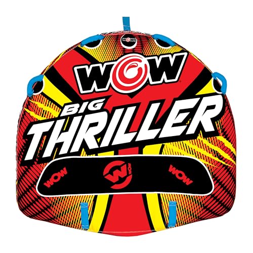 WOW Sports Unisex-Erwachsene Wow Watersports 18-1010 Serie Towables – Big Thriller, 2 Personen, gelb, New, 2 von WOW Sports