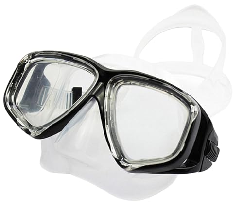 WOWDECOR Tauchmaske für Erwachsene und Kinder mit Kurzsichtigkeit Kurzsichtig, Schnorchelmaske Taucherbrille Dioptrin Dioptrien Korrektur, Schwarz (-2,5) von WOWDECOR