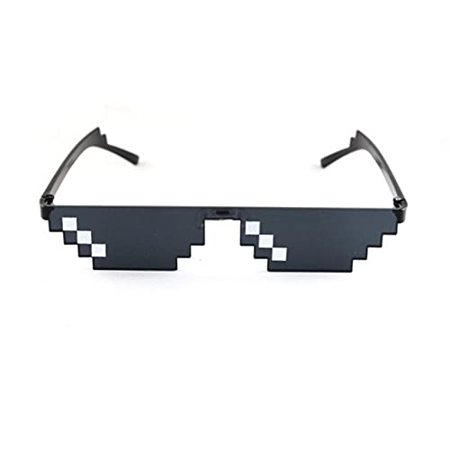 WQZYY&ASDCD Sonnenbrille Herren Damen Color Thug Life Brillen Beschäftigen Sich Damit Spielzeug Pixel Frauen Shades Männer Schwarz Mosaik Sonnenbrillen Brillen Für Party-Bk1 von WQZYY&ASDCD
