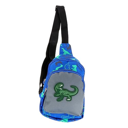 WRITWAA 1 Stück Kinder Dinosaurier Gürteltasche Kindertasche Cartoon Kindertasche Hüfttasche Umhängetasche Brusttasche von WRITWAA