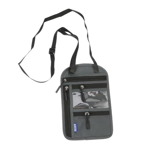 WRITWAA 1 X RFID Dokumentenpaket Kredittasche Multifunktional Für Ausweise Reisepass Tragbare Tasche Mini Umhängetasche Handytasche Reisepass Brieftasche Mini Umhängetasche von WRITWAA