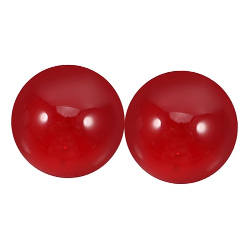 WRITWAA 2 Stück Rote Kugel Handball Dekorative Gesundheitskugel für Fingerübungen und Bürodekor Handliche für und Geschicklichkeit von WRITWAA