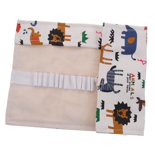 WRITWAA Großes Canvas Rollmäppchen mit Fächern Multifunktionales Federmäppchen für Kunststudenten Leichtes Tragbares Stifte Organizer für Buntstifte und Pinsel Robustes Schreibwaren etui von WRITWAA