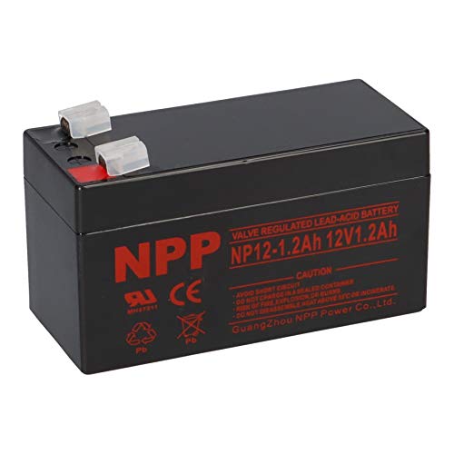 WSB NPP Blei-Akku/Blei Akku/12V/1,2Ah/NP12-1.2/VRLA Batterie/Wartungsfrei/Betriebsbereit/hohe Zyklenfestigkeit von WSB