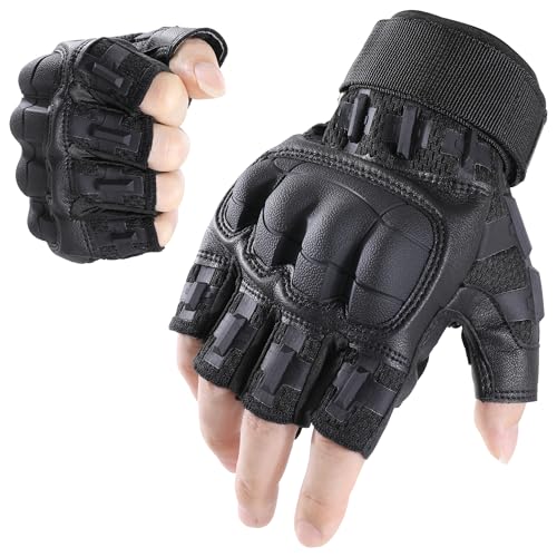 WTACTFUL Motorrad Handschuhe Herren, Sommer Touchscreen Motorradhandschuhe für MTB, Motorradrennen, Motorcross,Taktische Handschuhe, Fahrradhandschuhe Grün L von WTACTFUL