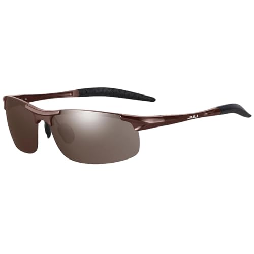 WUFANGBU Sonnenbrille Herren Polarisierte Sport-Sonnenbrille Für Männer Und Frauen Autofahren Radfahren Angeln Golf Legierung Sonnenbrille C4 von WUFANGBU