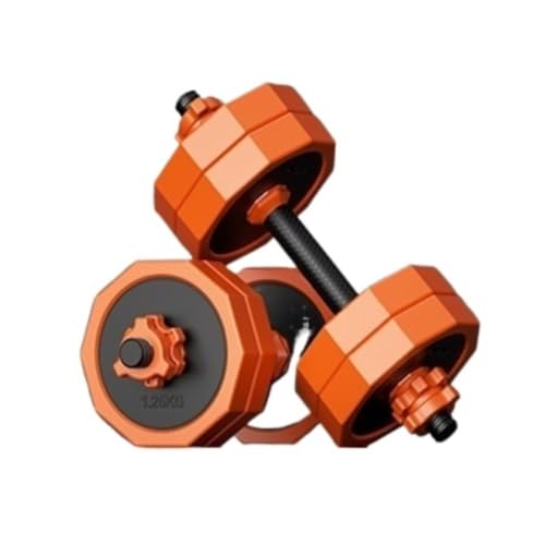 Dumbbells Einstellbare Gewicht Hantel Herren Fitness Heimgeräte Langhantel Hantel Rack Kettlebell Set Training Hantelset (Color : Orange, Size : 30kg) von WXHQF