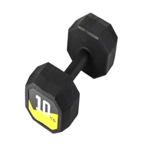 Dumbbells Hantel-Kraft-Fitnessgeräte for Männer und Frauen, Armtraining und Brusttraining, Hantel-Set-Version Hantelset (Color : Black, Size : 10kg) von WXHQF