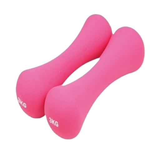 Dumbbells Heimfitnessgeräte Knochenhanteln For Frauen, Sprungübungen, Schlankheitsarme, Yoga, Fitnesshanteln Hantelset (Color : Pink, Size : 6kg) von WXHQF