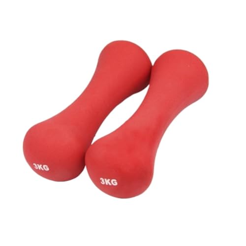 Dumbbells Heimfitnessgeräte Knochenhanteln For Frauen Sprungübungen Schlankheitsarme Yoga Fitnesshanteln Hantelset (Color : Red, Size : 4kg) von WXHQF