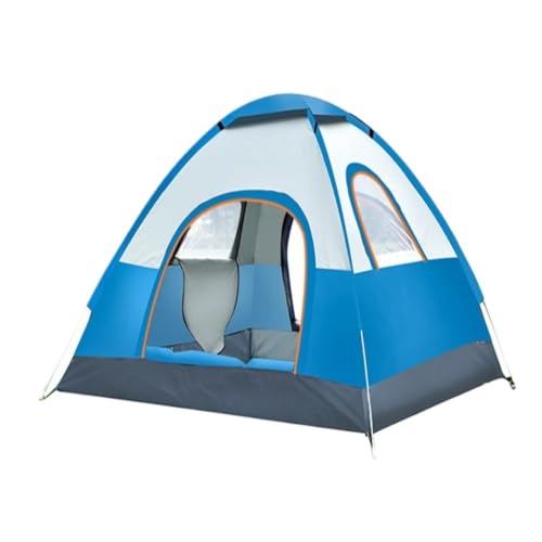 Zelt Outdoor-Zelt, Schnell Zu Öffnendes One-Touch-Strand-Campingzelt, Familien-Sonnenschutz Und Winddichtes Tragbares Zelt Zelte (Color : Blue, Size : D) von WXHQF