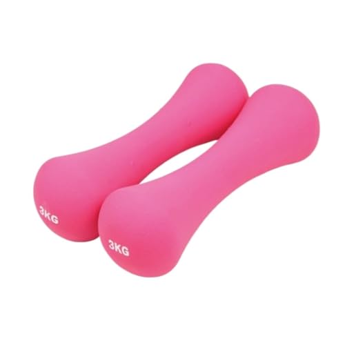 Hantel Heimfitnessgeräte Knochenhanteln For Frauen Sprungübungen Schlankheitsarme Yoga Fitnesshanteln Dumbbell (Color : Pink, Size : 3kg) von WXHZHQ