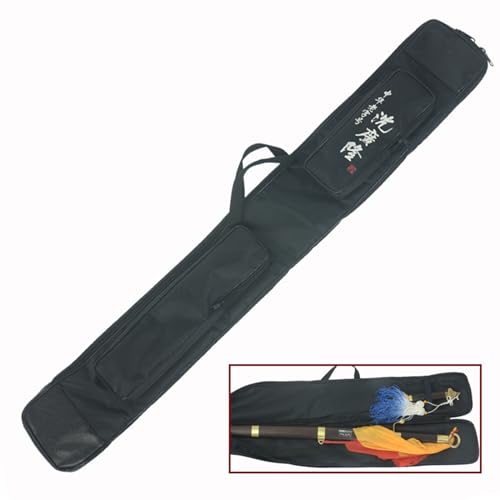 WXJDF wasserdichte Schwerttaschen aus schwarzem Oxford-Stoff,multifunktionale Handtasche,bietet Platz für 2 Schwerter,tragbarer Rucksack für Tai-Chi-Kampfsportschwert,Katana,Bokken,Samuraischwert von WXJDF