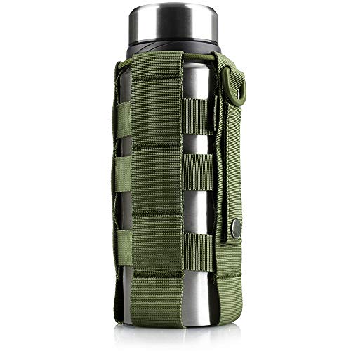WYNEX Tactical Water Bottle Tasche im Webdesign, MOLLE Flaschenhalter Kettle Pouches Trink-Tragetasche, Verstellbarer H20 Flaschenholster Hüfttasche von WYNEX