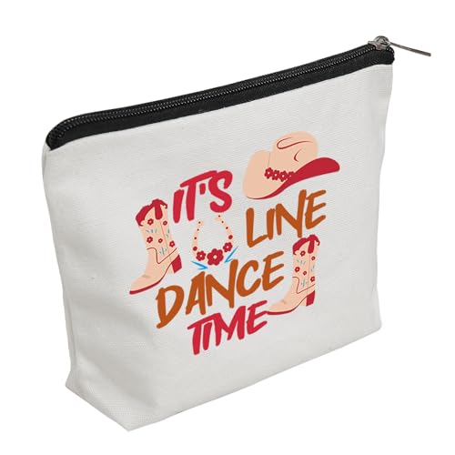 WZJHCL Line Dance Make-up-Tasche Tasche Line Dancing Kosmetik Kit Tasche Line Dancer Survival Kit Country Western Geschenk Line Dance Liebhaber Geschenk, Line Dance, modisch von WZJHCL