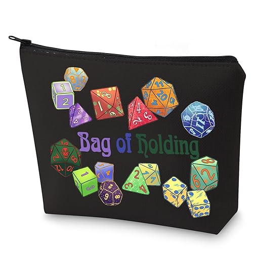 WZMPA Dungeon Dice Survival Kit Dungeon Master Geschenktasche mit kosmetischem Reißverschluss Tasche für D20 RPG Merchandise, Beutel mit Halten, Fit von WZMPA