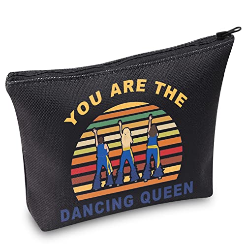 WZMPA Mamma Mia Kosmetiktasche Mamma Mia Comedy Fans Geschenk You Are The Dancing Queen Make-up Tasche mit Reißverschluss für Freund Familie, Tanzende Königin von WZMPA