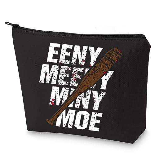 WZMPA Negan Kosmetiktasche für Fans von Negan Lucille, mit Reißverschluss, für Fans der TV-Serie, Eeny Meeny Miny Moe, Fit von WZMPA