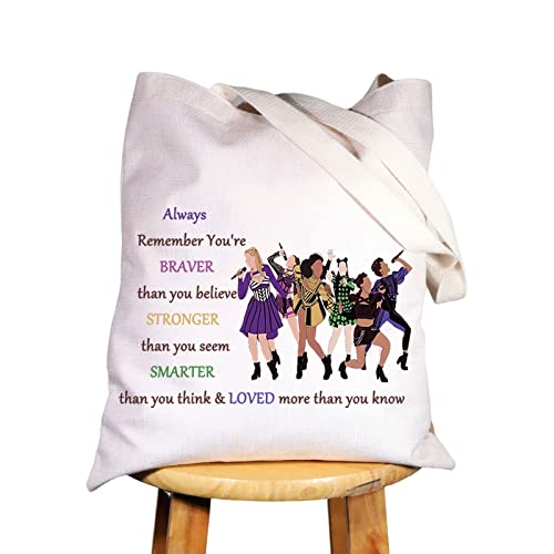 WZMPA Six Queen Broadway Kosmetiktasche mit Musik, 6 Ehefrauen von Henry-Fans, Geschenk, You Are Braver Stronger Smarter Than You Think, Six Queen Tragetasche, Passform von WZMPA