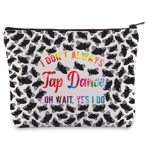 WZMPA Tap Dance Make-up-Tasche mit Reißverschluss "I Don't Tap Dance Wait Yes I Do", Tap Dance, Passform: von WZMPA