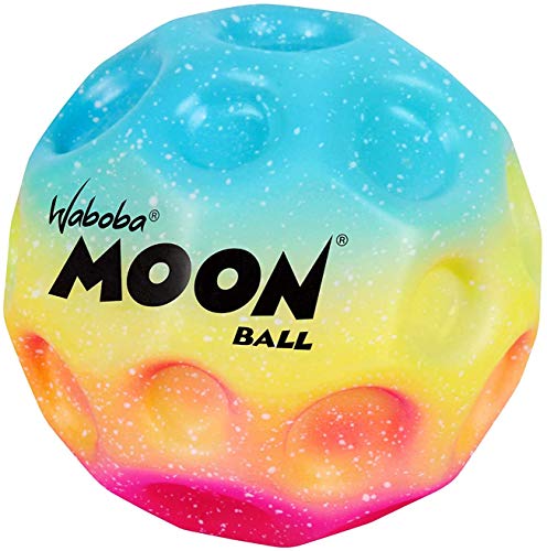 Waboba Der Mondball mit Farbverlauf springt aus Dieser Welt heraus - patentiertes Design - Krater Machen Pop-Sounds wenn er auf den Boden trifft, leicht zu greifen, Mehrfarbig, Einheitsgröße von Waboba