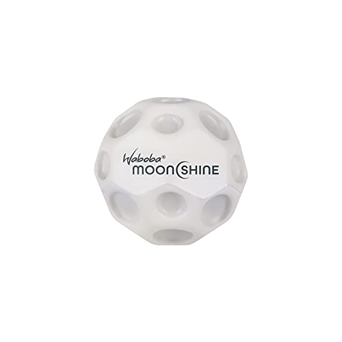 Waboba Moonshine Ball Leuchtball, Leuchtender Moon Ball, Hyper Bouncy im Dunkeln Leuchtend, Extra Sprungkraft Ball Weiß Einheitsgröße von Waboba