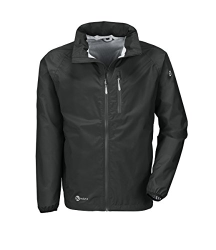 Wäfo Herren 2 1/2-Lagen-Laminat Regenjacke Helsinki, schwarz, M, 895 von Wäfo