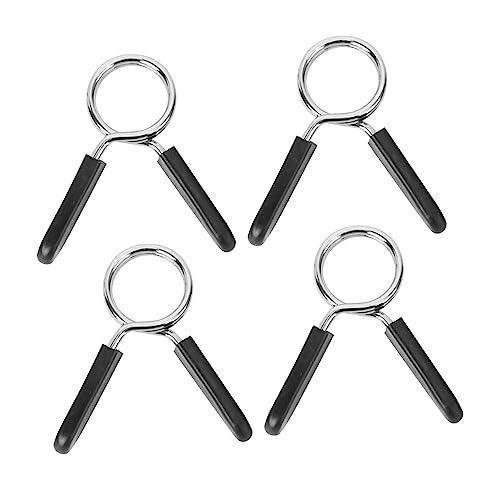 Wakauto 4 Stück 28mm Kragen Clips,Fingerhantel zur Stärkung von Handgelenk & Griffkraft,Handtrainer Fingertrainer (0-99) für Kurzhanteln Langhantelklemme Bar Gym mit Griff Hanteln Hanteln von Wakauto